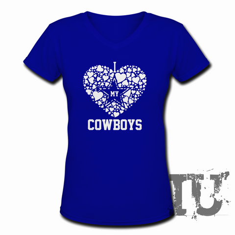 I Love my Cowboys ladies t-shirt