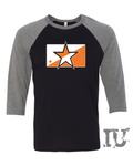 Orange star shirt 3/4-Sleeve
