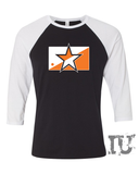 Orange star shirt 3/4-Sleeve